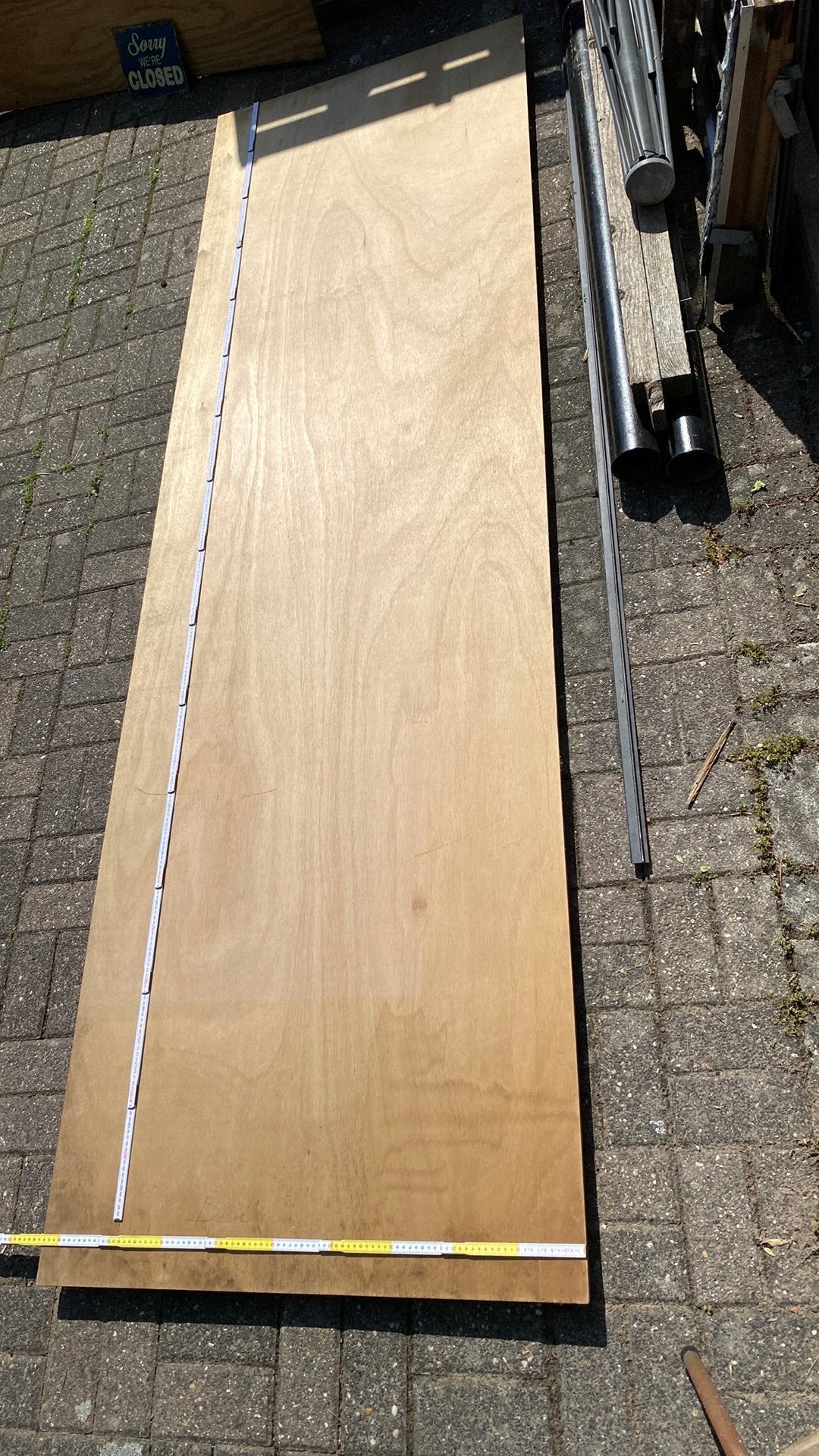 Okumee multiplex 12mm duurzaamheidsklasse 2 ook voor buiten, Ophalen, Zo goed als nieuw, Multiplex
