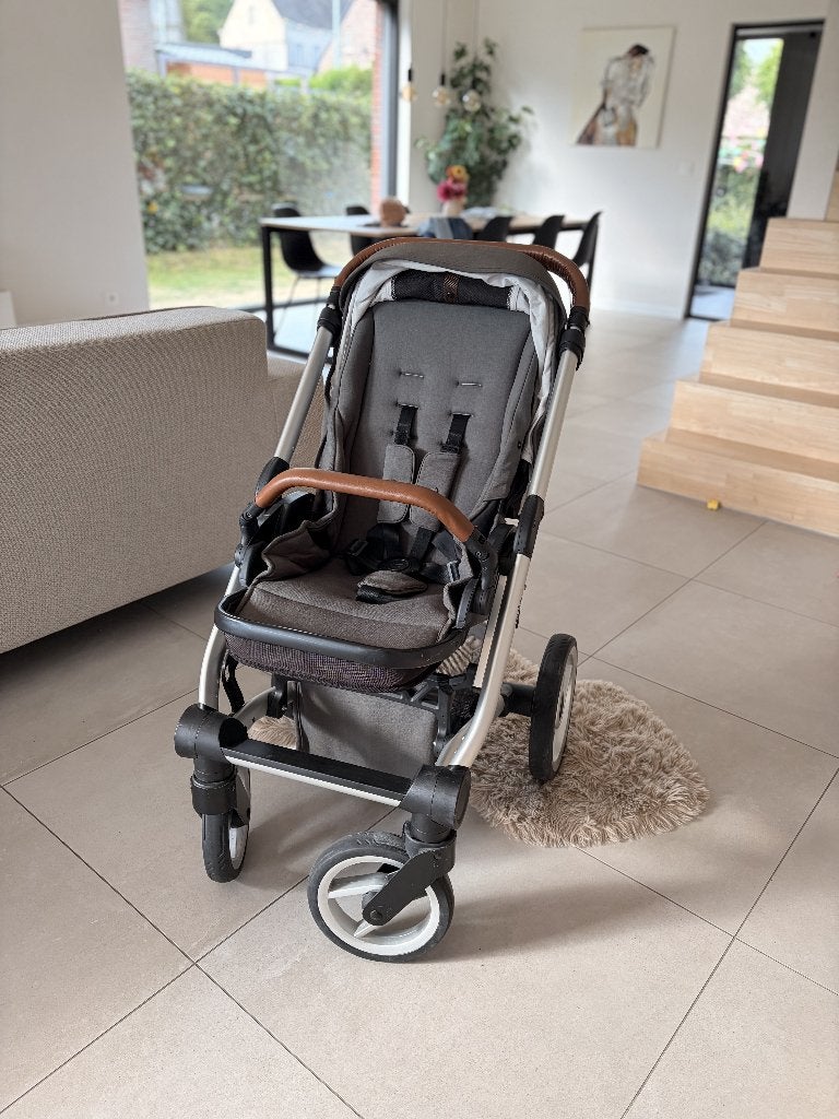 Mutsy Nio kinderwagen - volledig, grijs/groen met cognac, Ophalen, Gebruikt, Kinderwagen, Mutsy