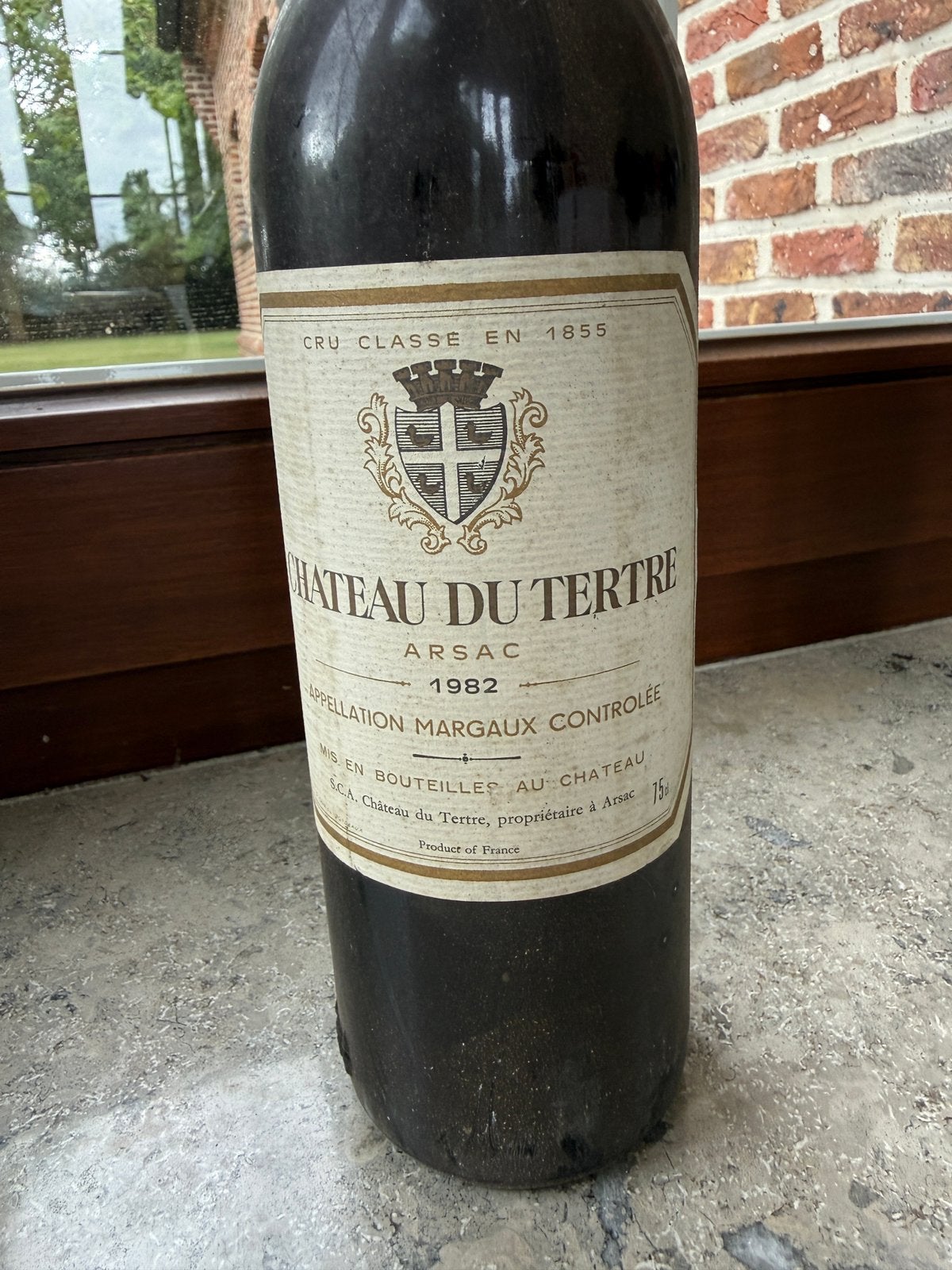 Rode wijn Chateau du Tertre 1982, Verzamelen, Wijnen, Ophalen, Frankrijk, Nieuw, Rode wijn