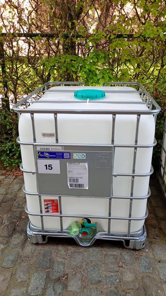 IBC cubitainers / water vaten 1.000 liter, Ophalen, Kunststof, Met kraantje, 150 liter of meer