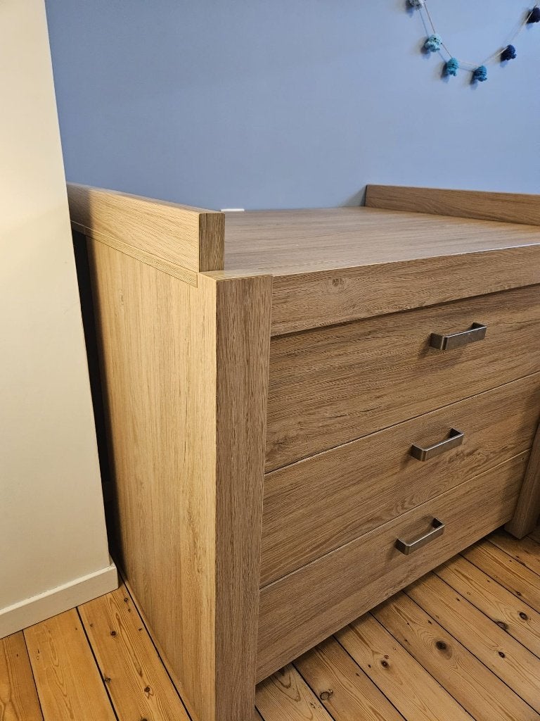 Chambre bébé enfant Mobiline Boris (Lit - armoire - commode), Enfants & Bébés, Enlèvement, Utilisé, Garçon ou Fille