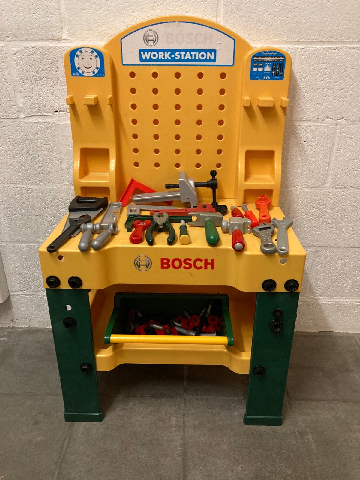 Bosh werktafel en werkgereedschap kind, Kinderen en Baby's, Ophalen, Gebruikt