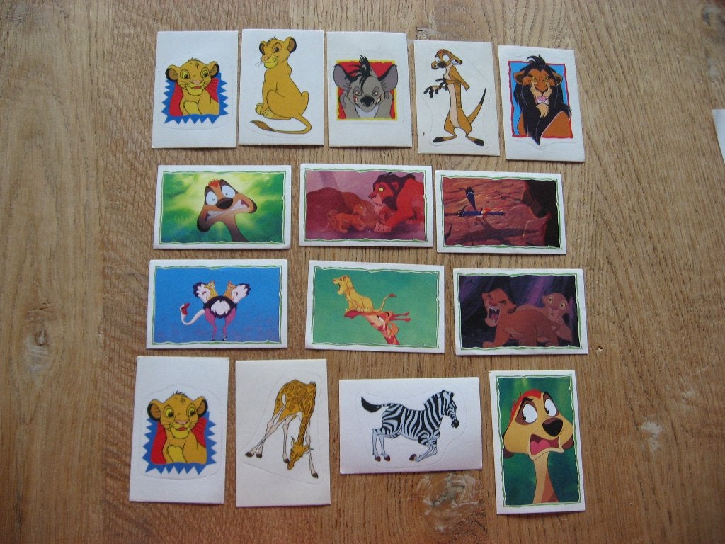 Vintage Panini Stickers The Lion King Disney, Verzamelen, Ophalen of Verzenden, Nieuw, Strip of Tekenfilm