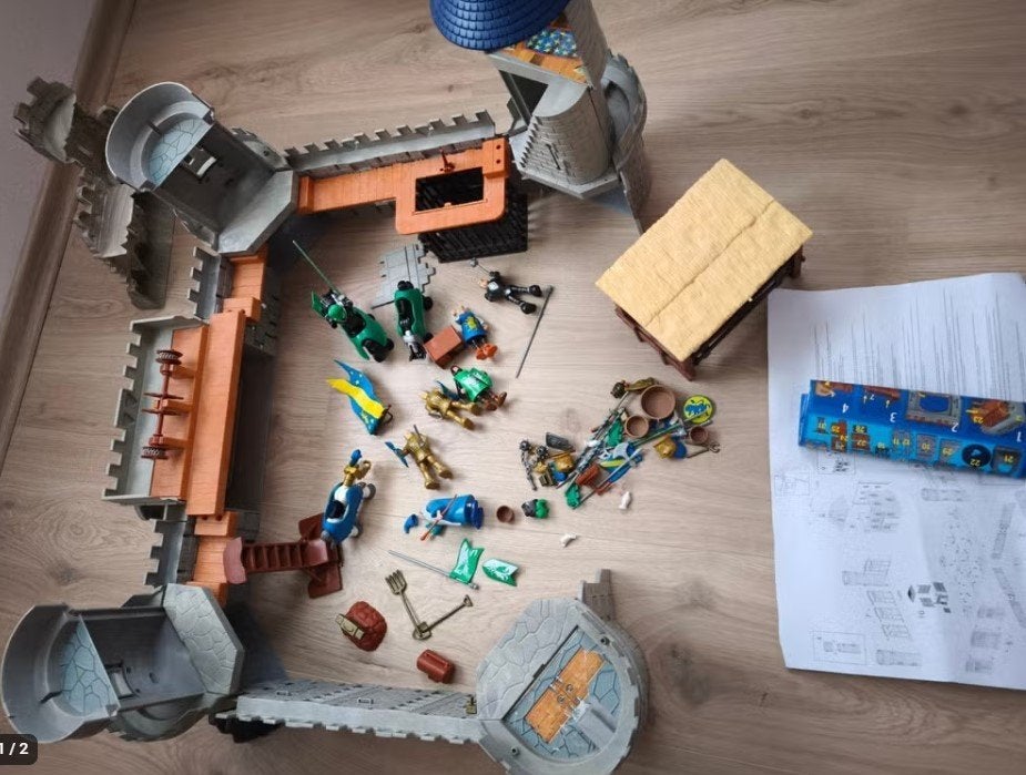 speelgoed ridderkasteel van Playmobil, Kinderen en Baby's, Ophalen, Gebruikt, Losse onderdelen