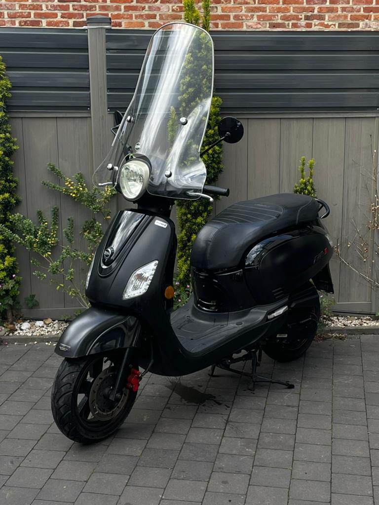 Sym Fiddle3 | A Klasse | Bj2020 | 6.810km | Sport |Mat Zwart, Vélos & Vélomoteurs, Scooters | SYM, Enlèvement ou Envoi, Sym, Comme neuf