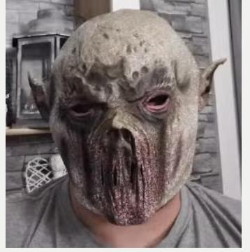 Masque intégral biochimique en latex Vampire Horror Zombie, Envoi, Neuf