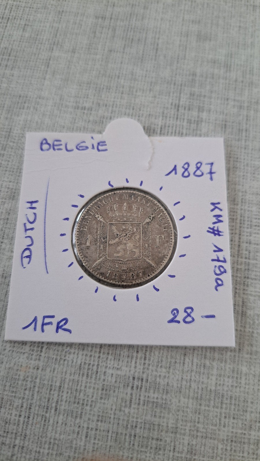 Belgique 1 février 1887 AG NICE ! ! ! !, Timbres & Monnaies, Enlèvement ou Envoi