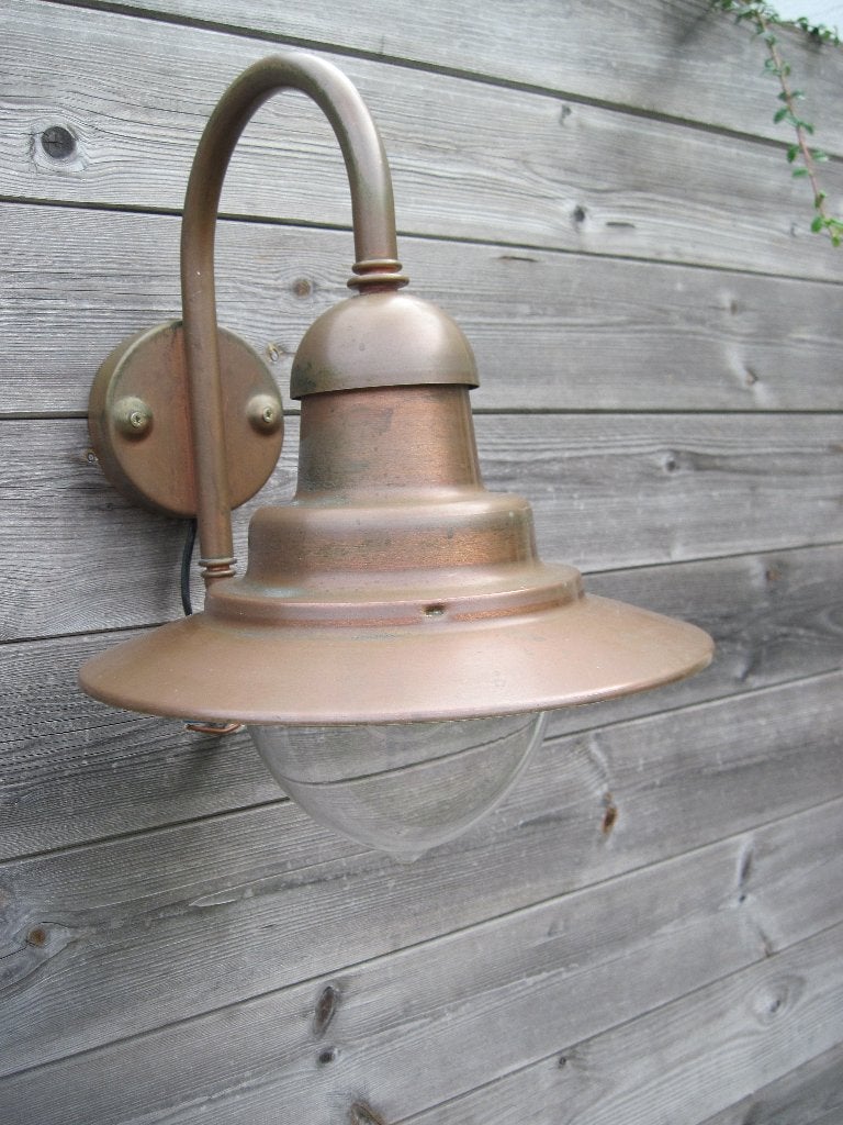 Lampe stable - éclairage de jardin - terrasse en cuivre, Jardin & Terrasse, Enlèvement ou Envoi