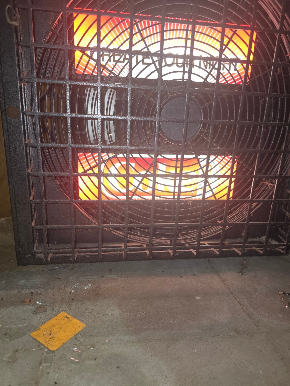 Coca cola unieke grote vintage ventilator, Ophalen