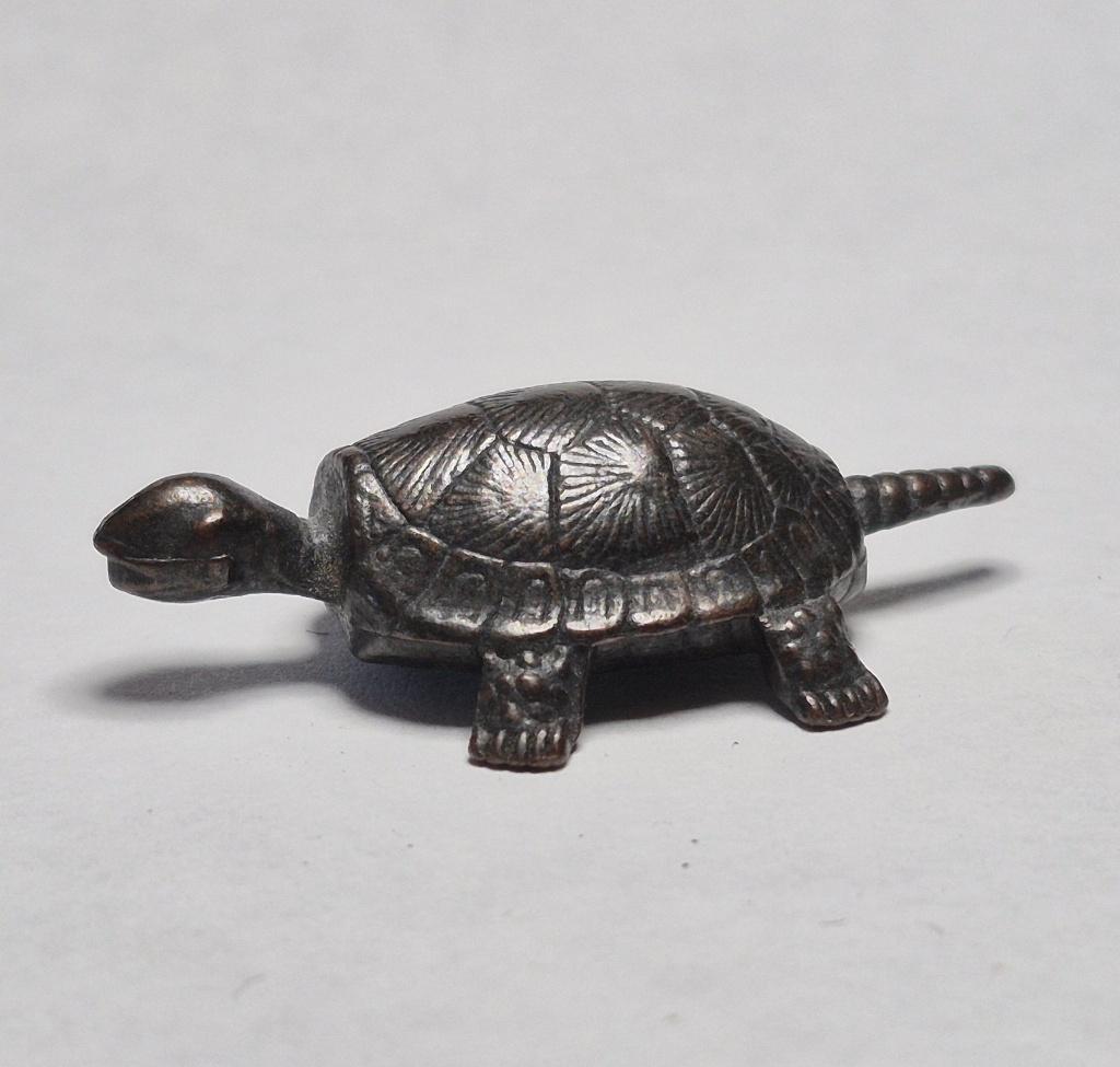 Metal Tiere Schilkröte Schildpad Brüniert EU 1978, Verzamelen, Verrassingseieren, Ophalen of Verzenden, Gebruikt, Overige typen