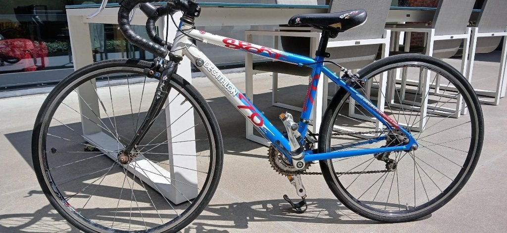 decathlon koersfiets 24 inch, Autres marques, 10 à 15 vitesses, Frein sur jante, Aluminium
