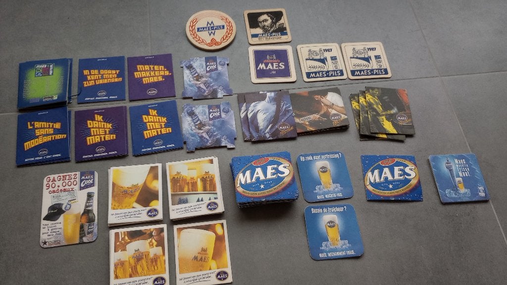 Bierkaartjes Maes, Verzamelen, Ophalen, Zo goed als nieuw, Viltje(s), Overige merken