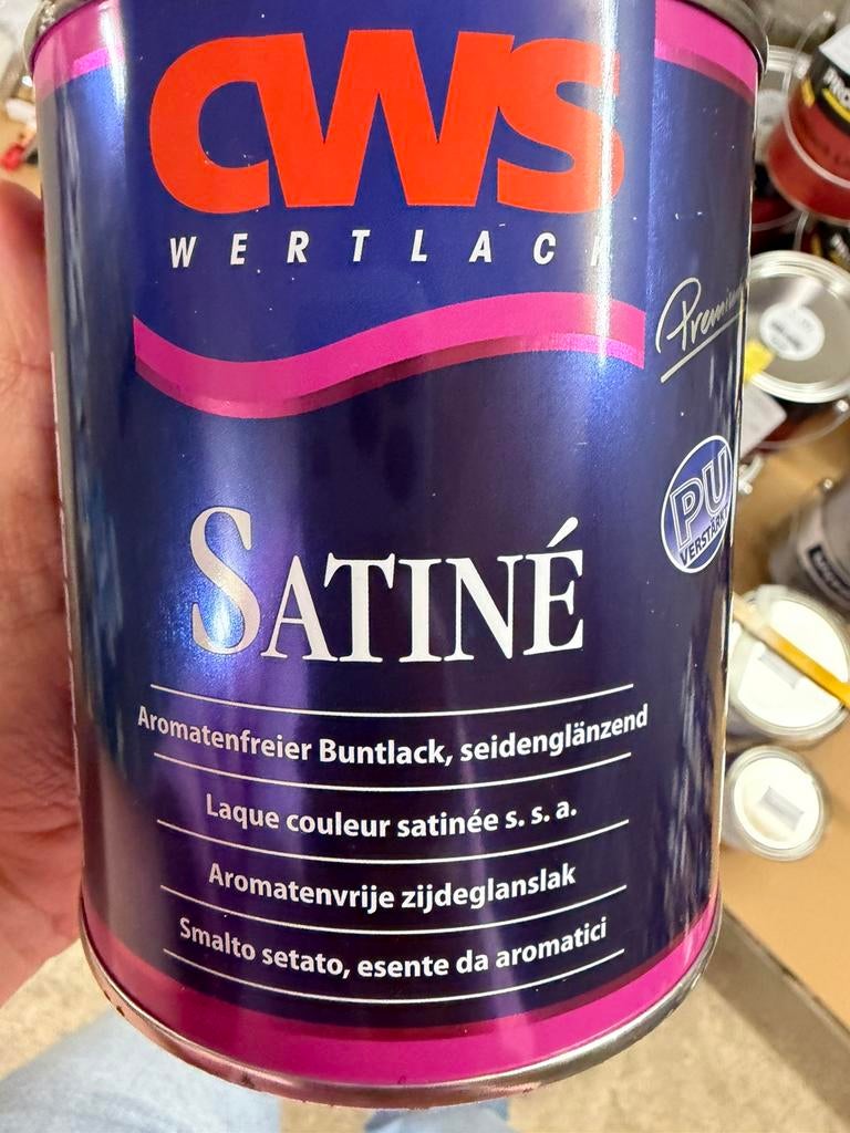 CWS aluminiumkleurige lak (ral 9006) 0,75liter, Ophalen of Verzenden, Nieuw