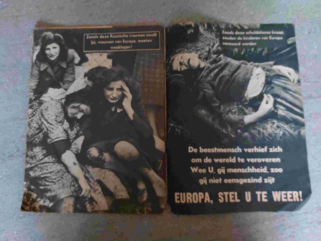 Tweede Wereldoorlog USSR Oostfront Brigade Legioen DeVlag, Verzamelen, Ophalen of Verzenden