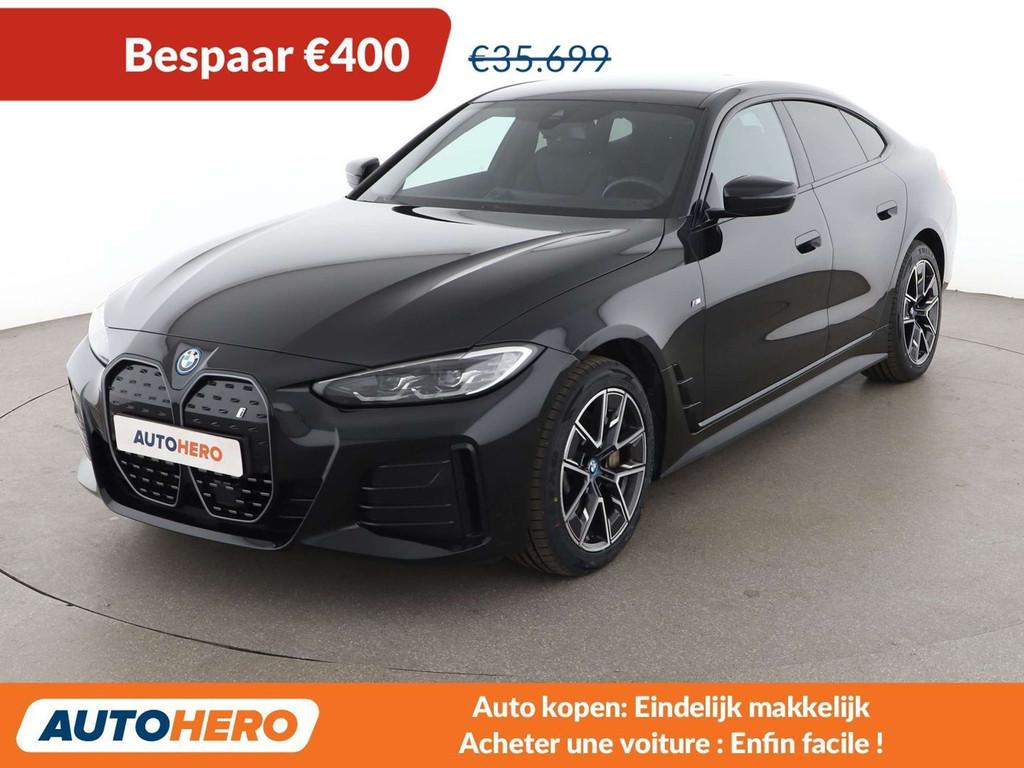 BMW i4 eDrive40 Gran Coupe M Sport (bj 2023, automaat), Auto's, BMW, 4 deurs, Achterwielaandrijving, Gebruikt, Zwart