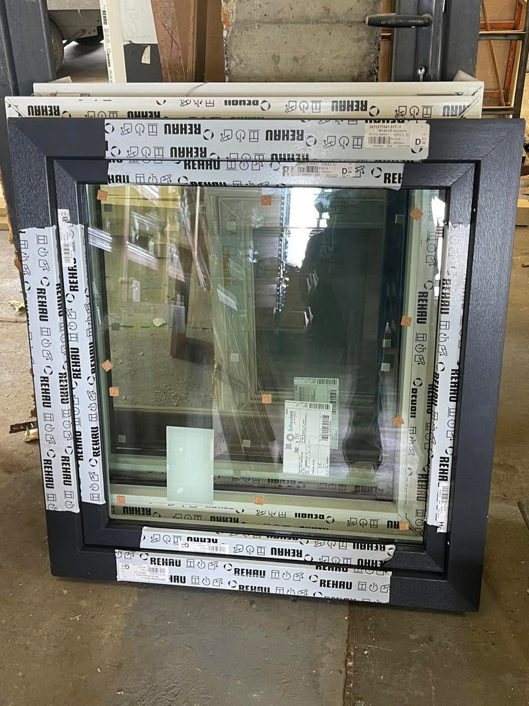 3 Châssis Rehau PVC, 75 à 150 cm, 75 à 150 cm, Enlèvement, Vitre comprise