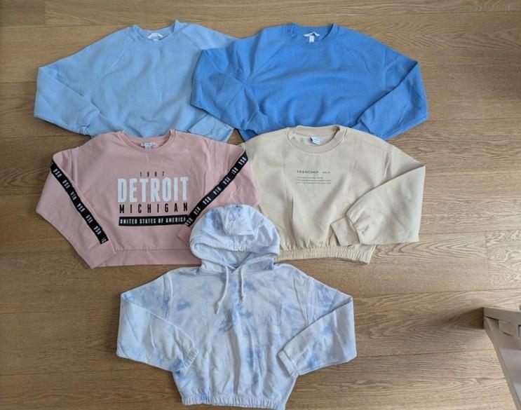 pulls sweats courts / crop fille - taille 158 (13 ans), Kinderen en Baby's, Kinderkleding | Maat 158, Ophalen, Gebruikt, Meisje