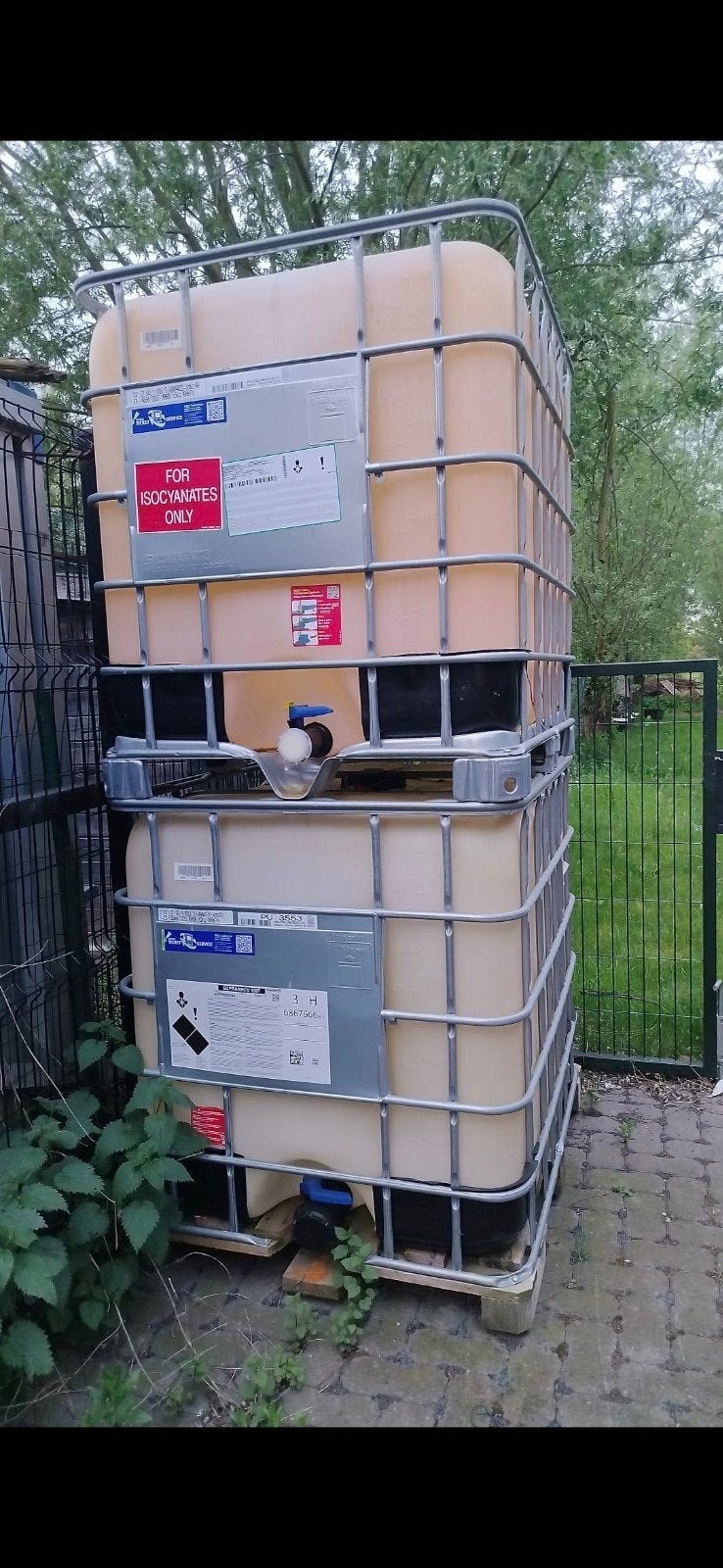 Lege ongekuiste IBC - totetank - 2 stuks, Tuin en Terras, Regentonnen, Ophalen