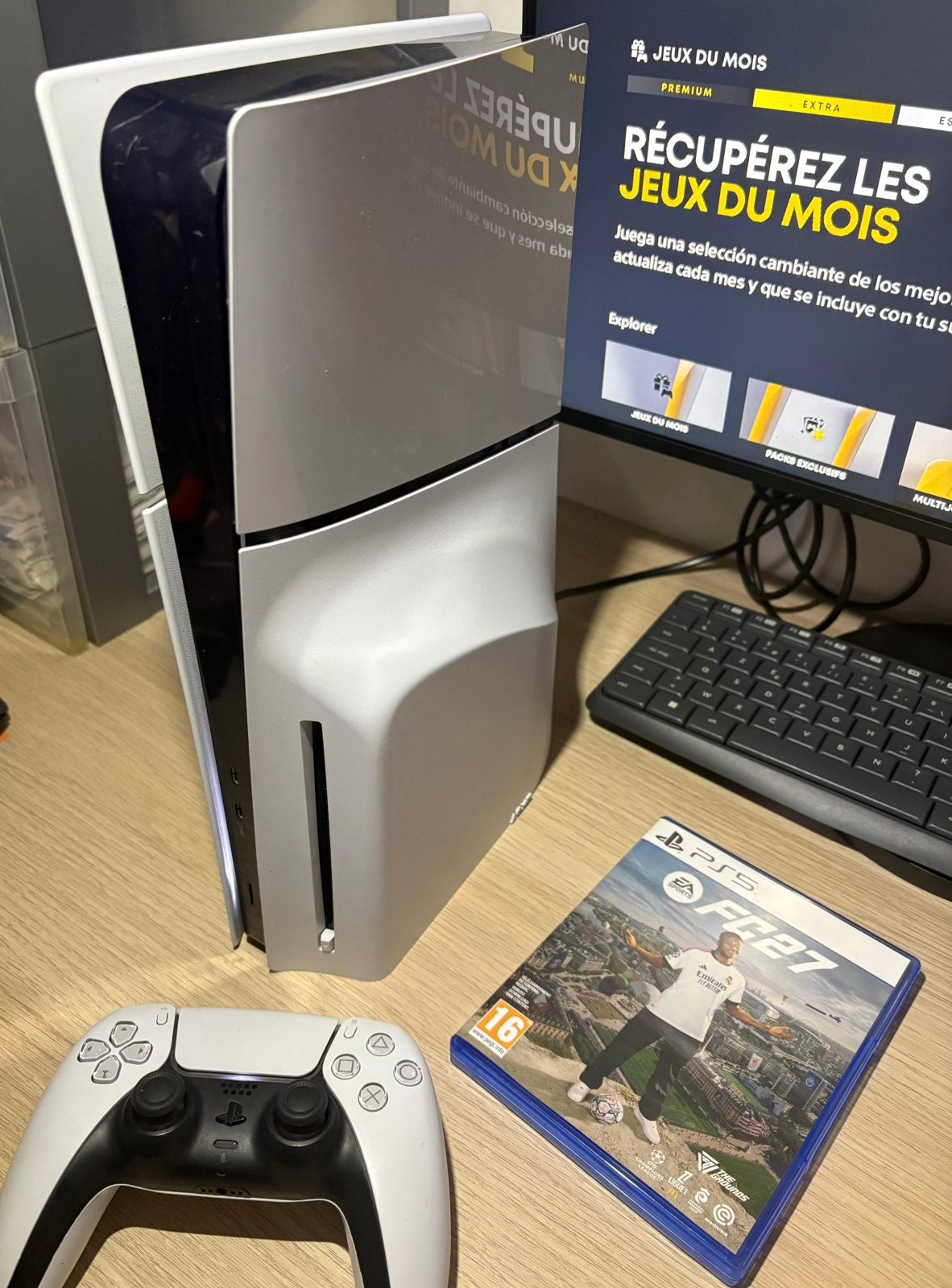 Playstation 5 slim disque + Fc27, Enlèvement, Utilisé, Playstation 5