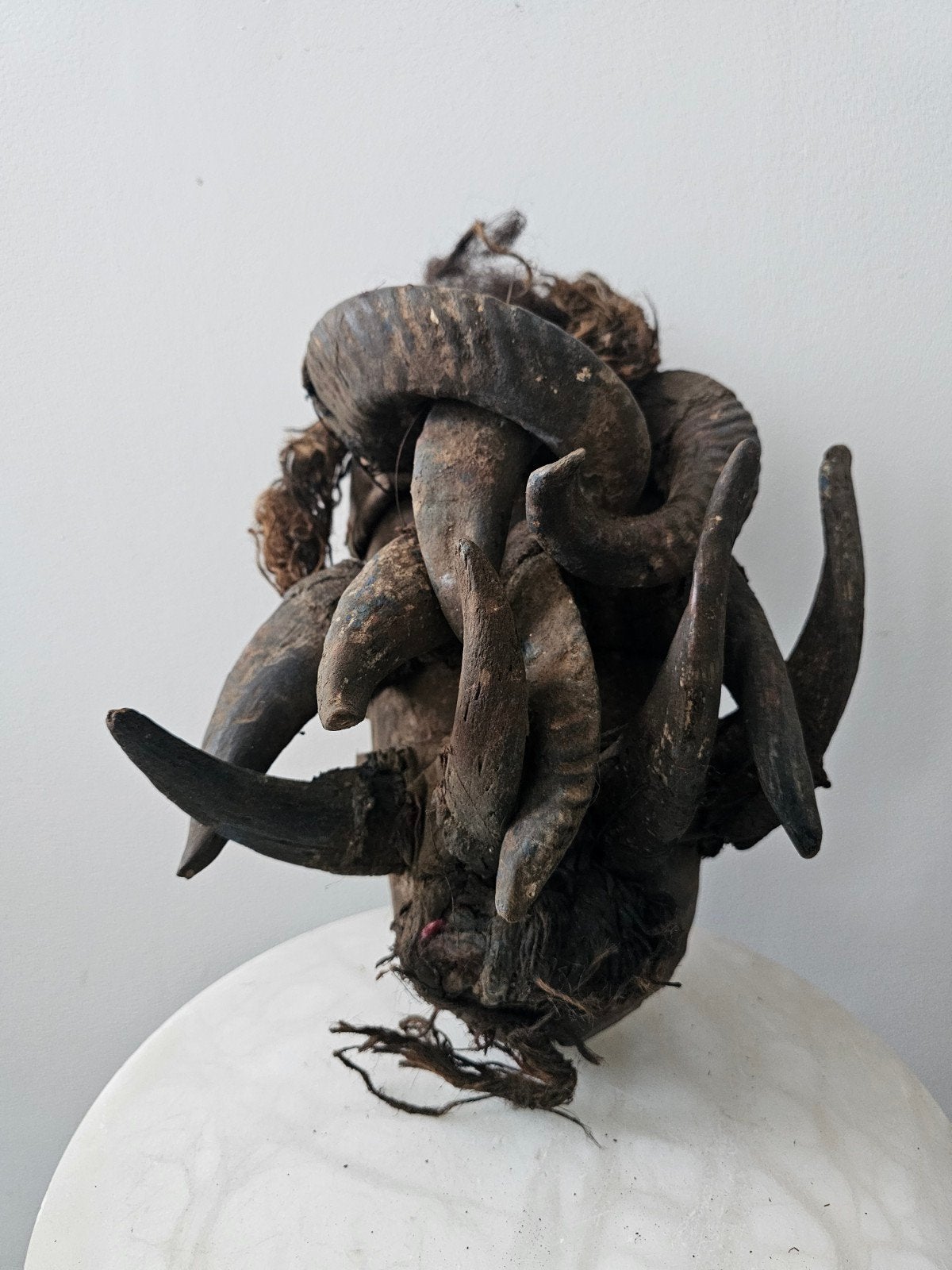 Oorlogsmasker Dafi van Ivoorkust. 32cm, Hout, Afrika, Masker, Ophalen of Verzenden