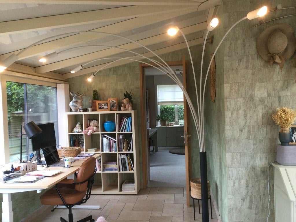 Lamp, Huis en Inrichting, Lampen | Vloerlampen, Ophalen, Gebruikt, Metaal, 150 tot 200 cm