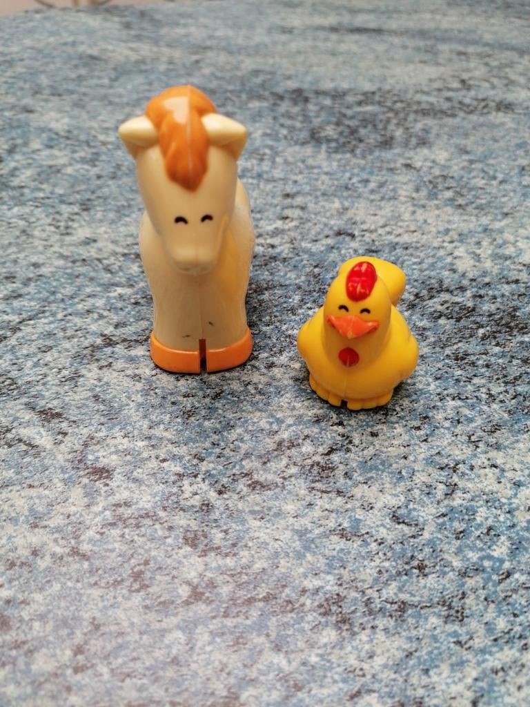 Fisher-Price paard en kip seventies., Ophalen of Verzenden