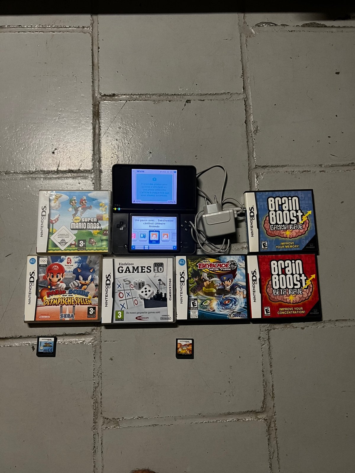 Nintendo DS XL + jeux + chargeur, Dsi XL, Enlèvement ou Envoi, Autres couleurs, Utilisé