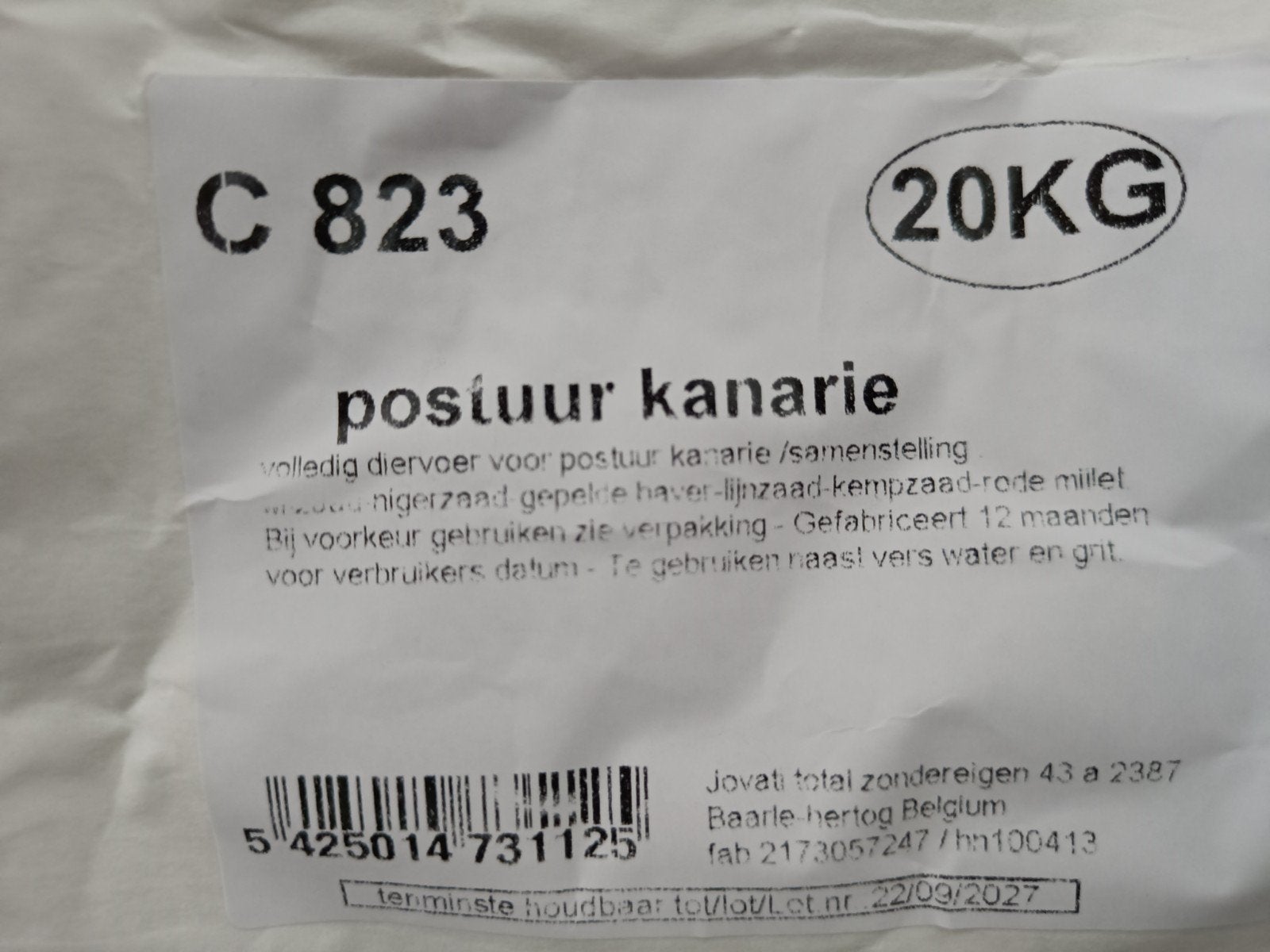 postuur kanarie zaad, Postuurkanarie