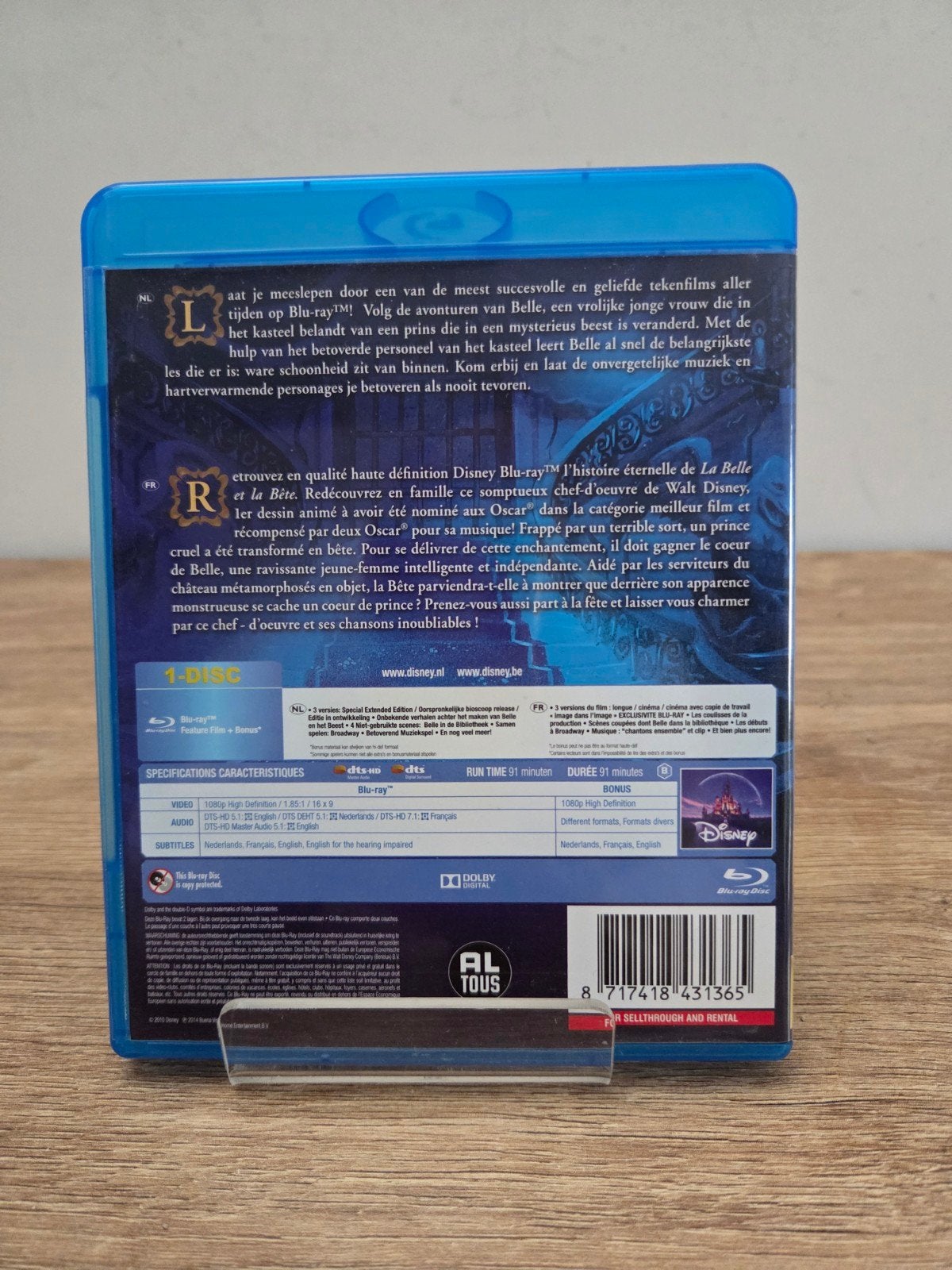 Belle en het Beest - Beauty and the Beast van Disney, Alle leeftijden, Nederlands, Ophalen of Verzenden, Blu-ray