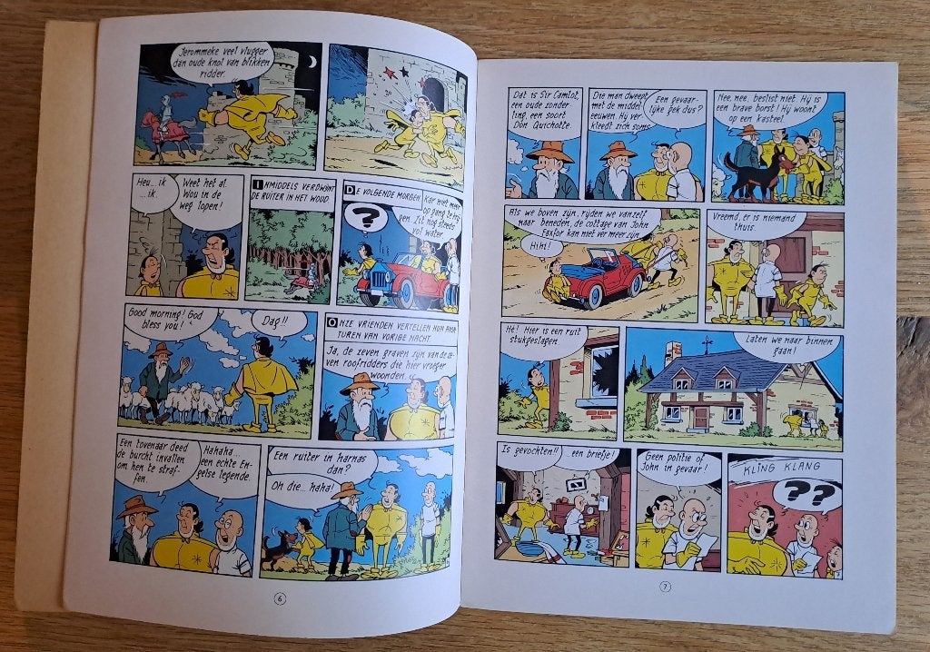 82 - Jerom - De Zeven Roofridders, Boeken, Gelezen, Willy Vandersteen, Eén stripboek, Ophalen of Verzenden