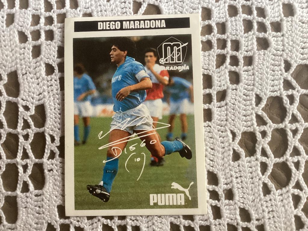 Puma sticker voetbal DIEGO MARADONA chromos prenten, Enlèvement ou Envoi, Utilisé