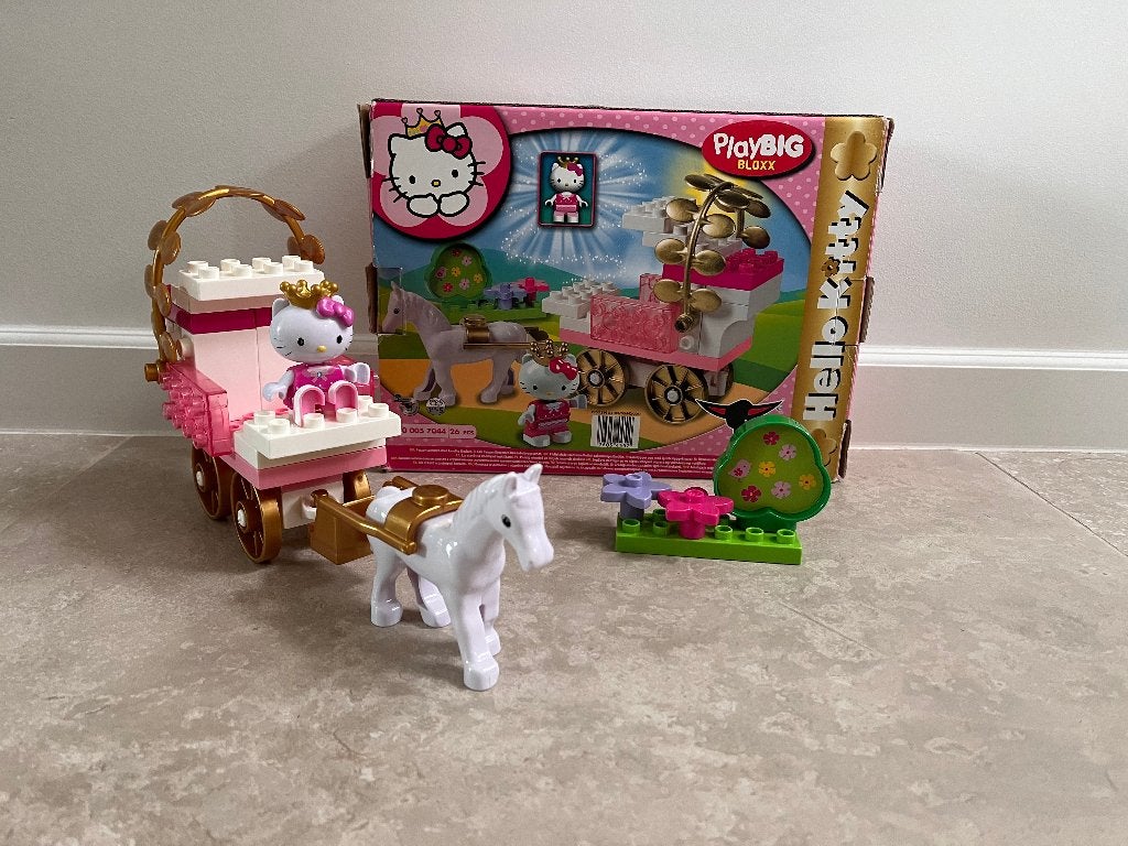 PlayBIG Bloxx set 800057044 Hello Kitty Koets, Ophalen, Zo goed als nieuw