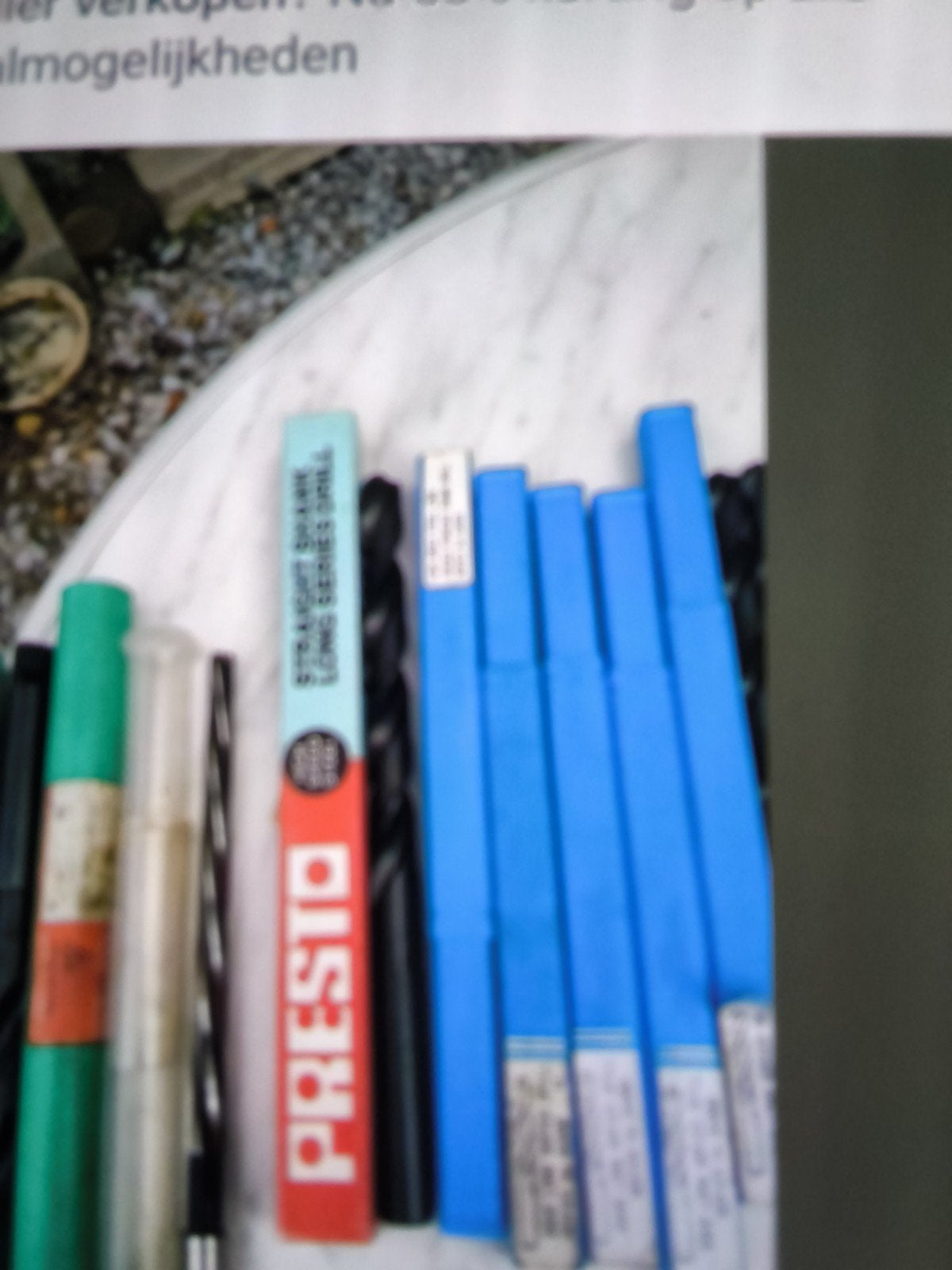 17 proffesionele metalen booren, Ophalen