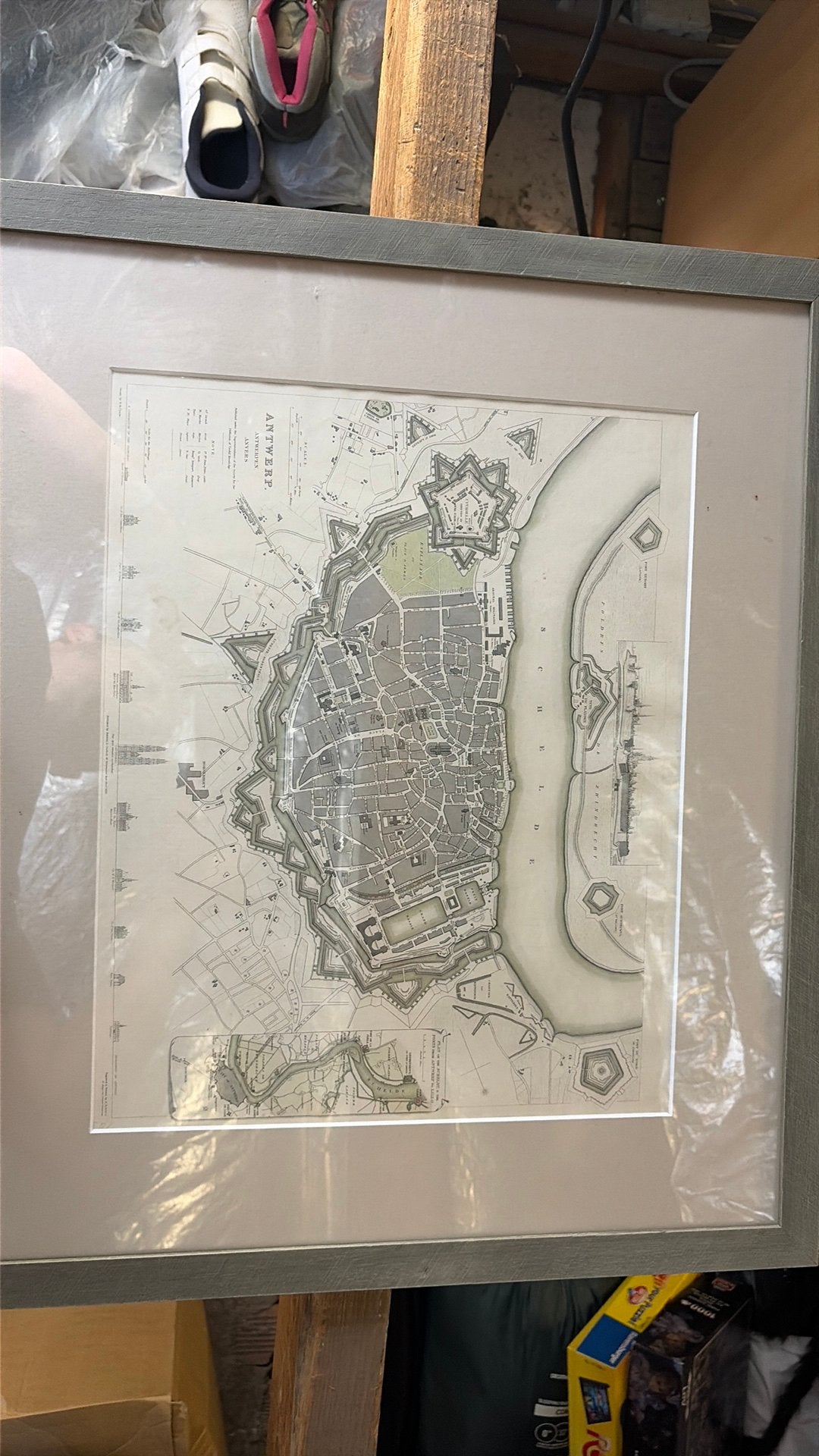 Antwerpen with Plan of the Scheldt forts to Lillo., Antiquités & Art, Art | Lithographies & Sérigraphies, Enlèvement