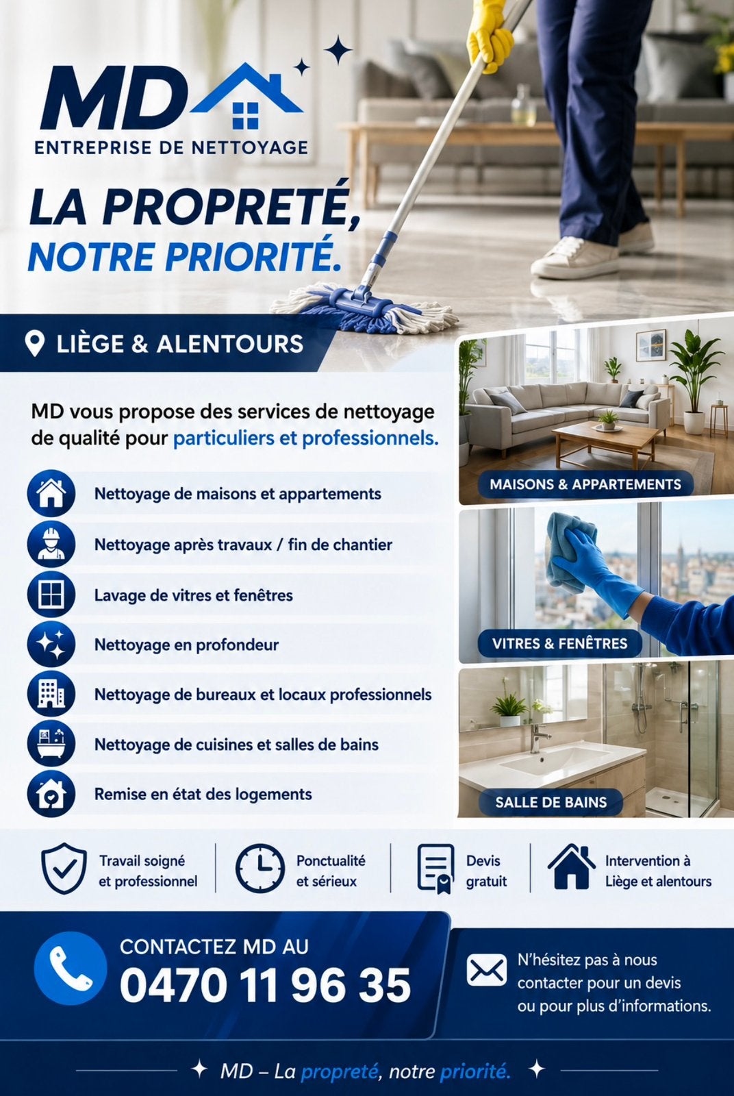ENTREPRISE DE NETTOYAGE, Offres d'emploi, Emplois | Nettoyage & Services techniques