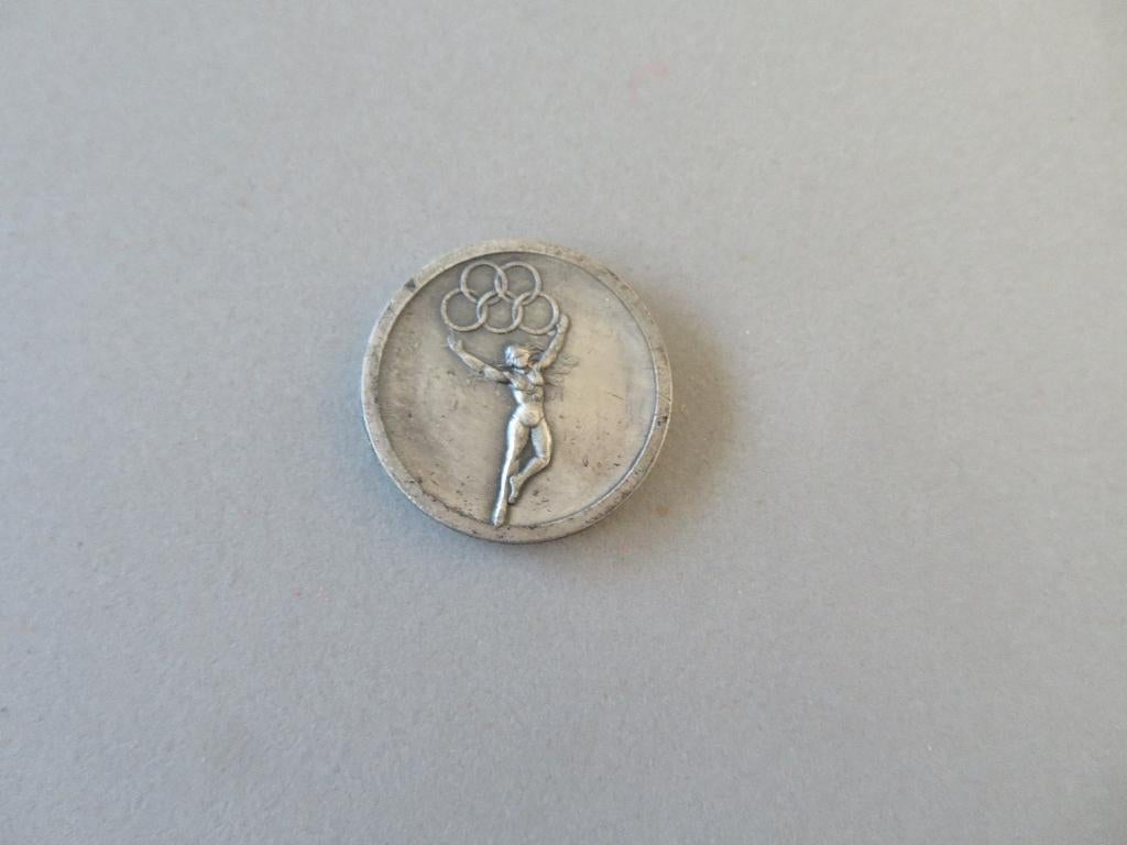 medaille Peyresq 1985 1er loopwedstrijd Olympische ringen, Ophalen of Verzenden