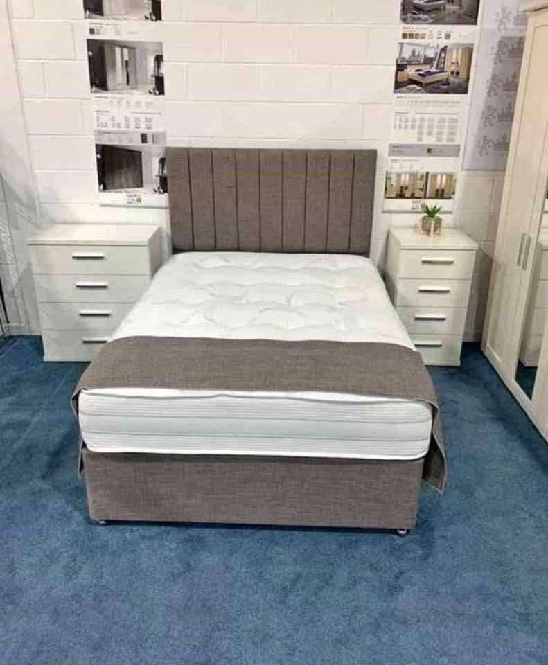 Lit et matelas avec livraison à domicile, Envoi, Neuf, Deux personnes, Autres couleurs