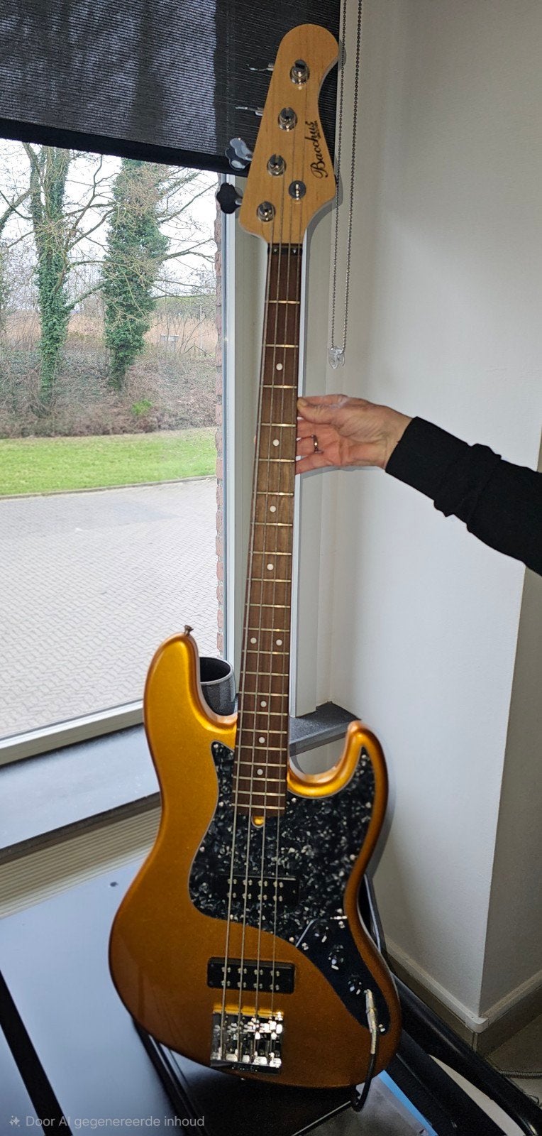Bacchus Bass gold sparkle, Muziek en Instrumenten, Snaarinstrumenten | Gitaren | Bas, Ophalen