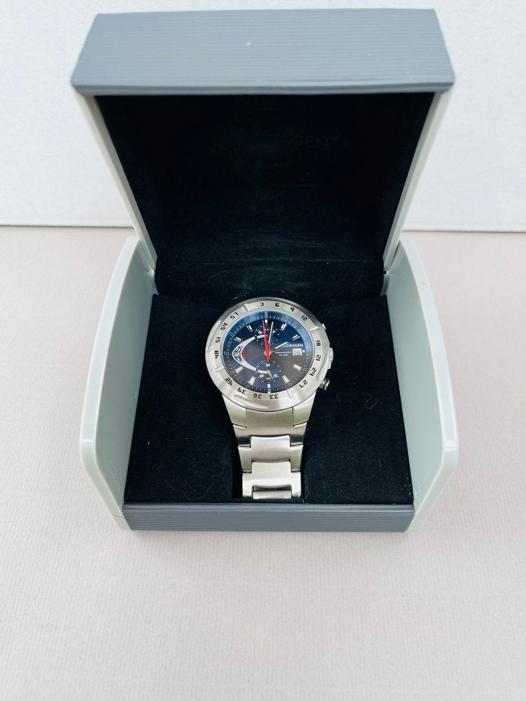 Montre en acier Volkswagen Chronograph WR200M homme neuve, Autres marques, Enlèvement ou Envoi, Acier, Acier