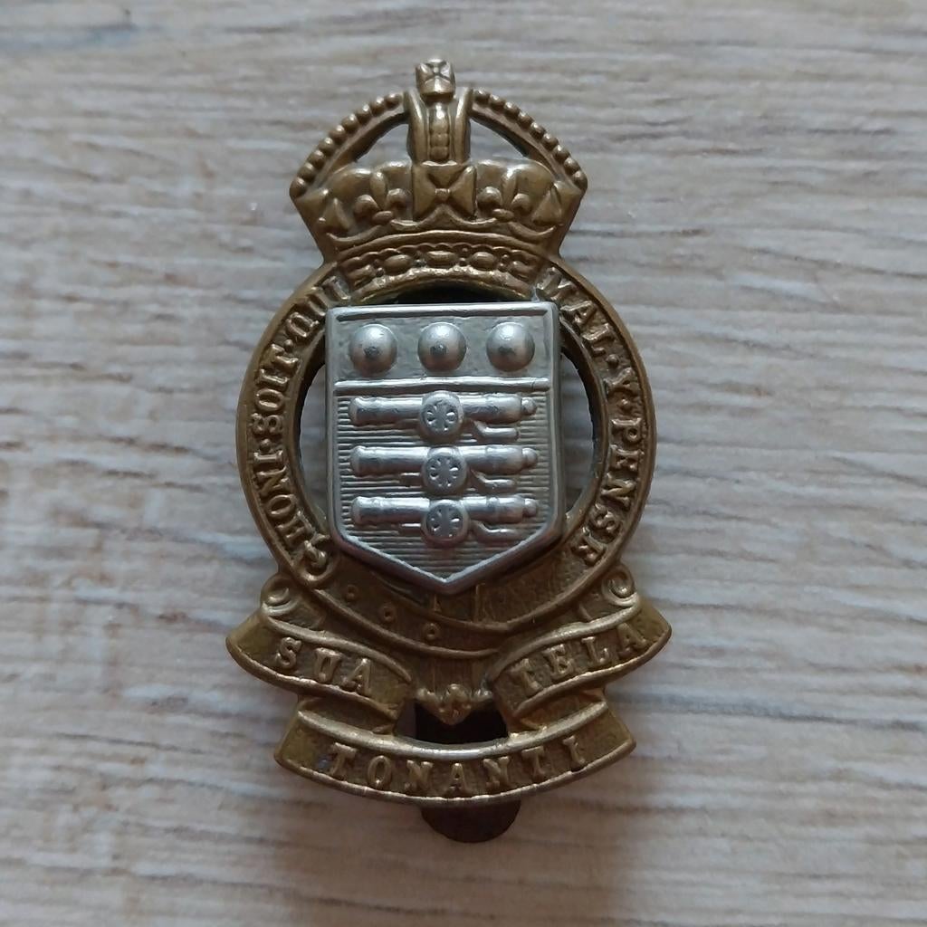 Cap badge wo2 brits royal army ordnance corps, Ophalen of Verzenden
