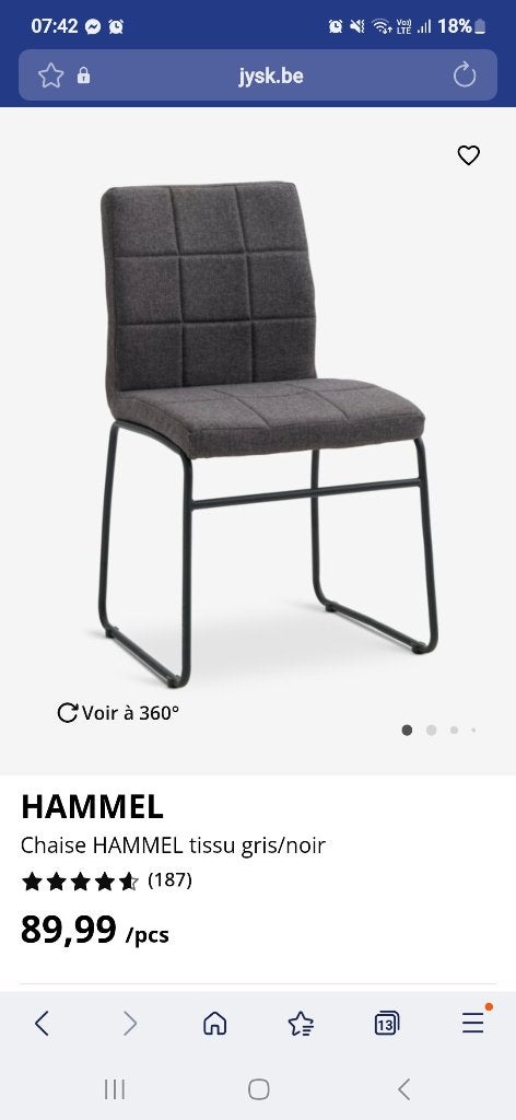 Table chaise, Maison & Meubles, Tables | Tables à manger, 150 à 200 cm, Cinq personnes ou plus, 150 à 200 cm, Enlèvement