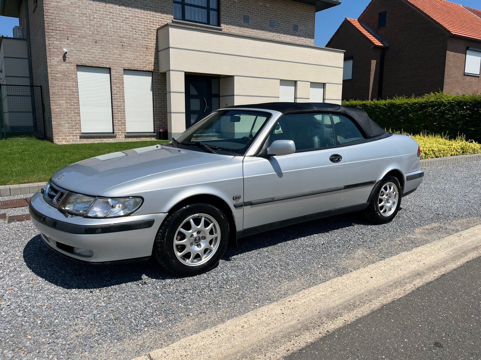 Saab 9.3 cabriolet 2.0 turbo GPL, Autos, Cuir, Argent ou Gris, Achat, Ordinateur de bord