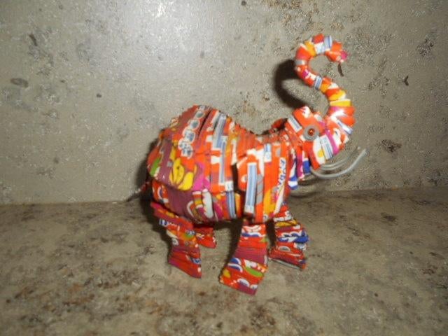 Statue d'éléphant spéciale - fabriquée à partir de canettes, Enlèvement ou Envoi, Métal