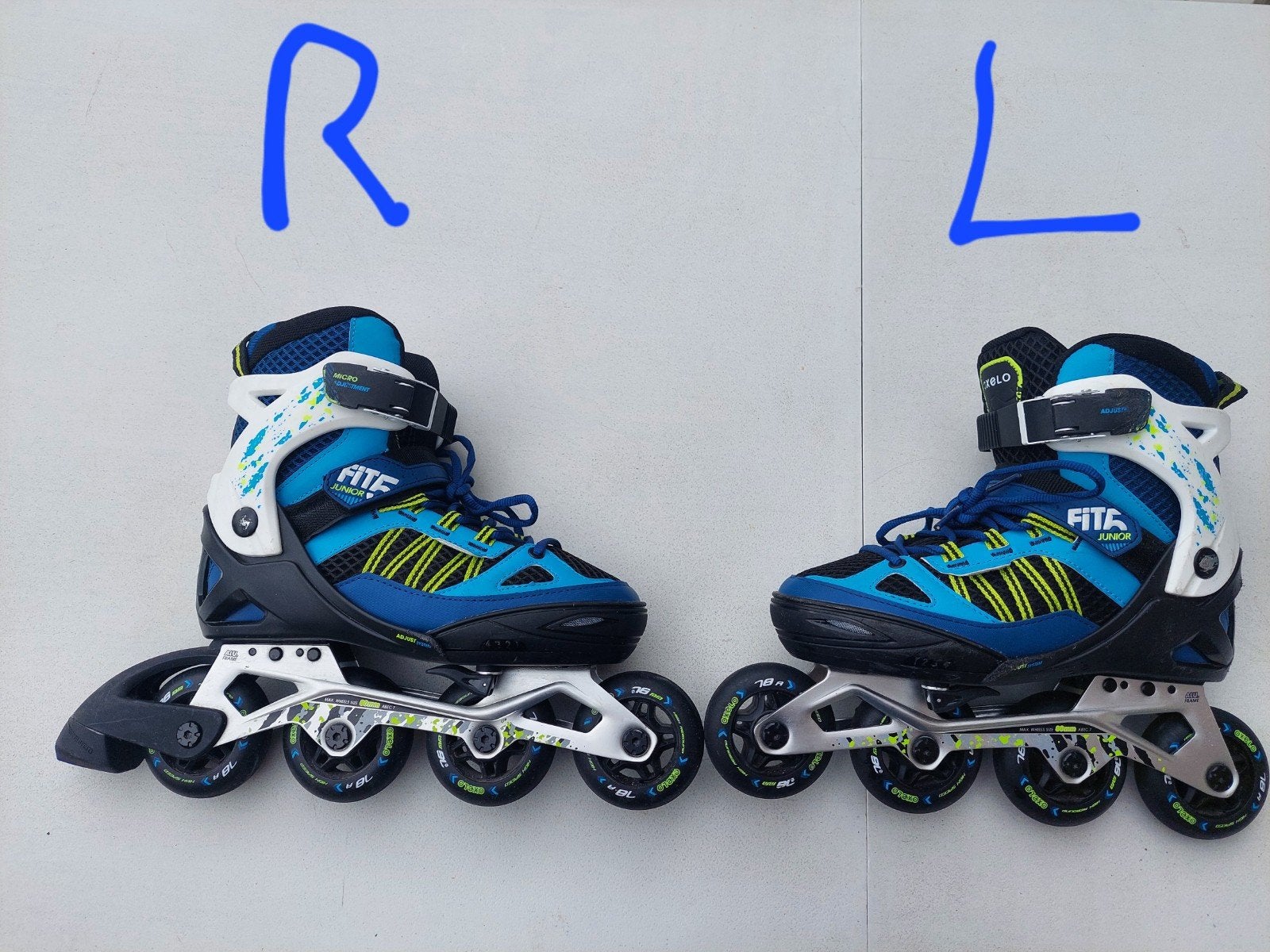 inline skates, Sport en Fitness, Ophalen, Verstelbaar, Zo goed als nieuw, Inline skates 4 wielen