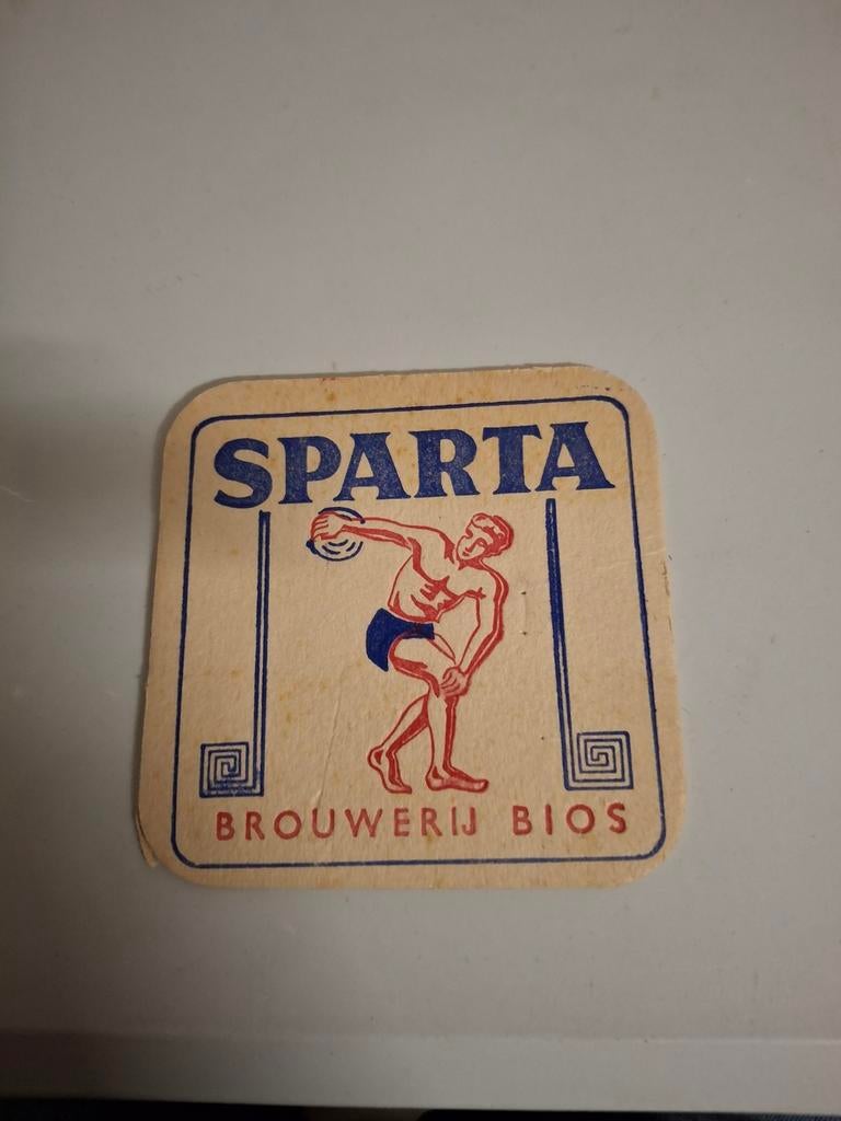 Oud bierviltje sparta, Verzamelen, Biermerken, Ophalen of Verzenden