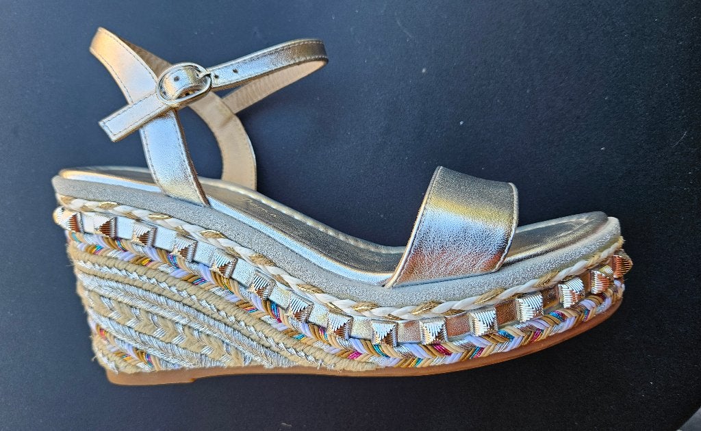 Zilverkleurige Alma en Pena sandaal 39, Kleding | Dames, Ophalen, Alma en Pena, Overige kleuren, Sandalen of Muiltjes