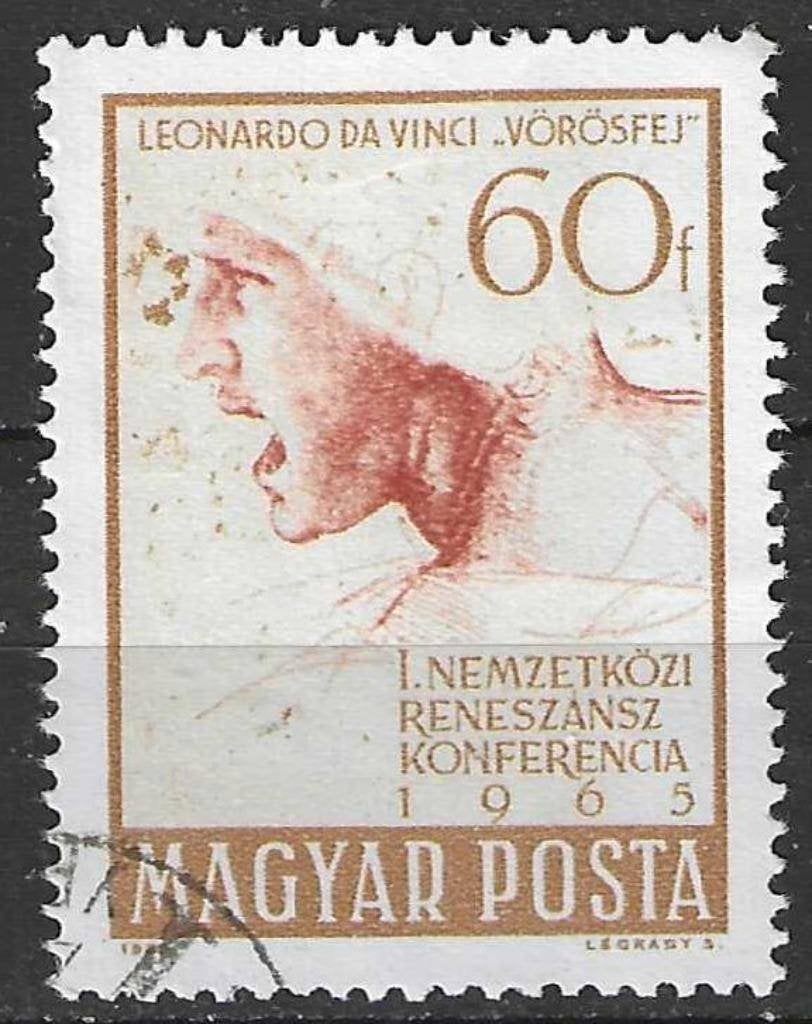 Hongarije 1965 - Yvert 1730 - Rood Hoofd (ST), Verzenden, Gestempeld