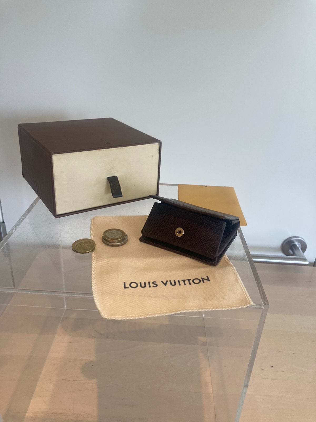 Louis Vuitton portemonnee, Ophalen of Verzenden, Zo goed als nieuw, Bruin