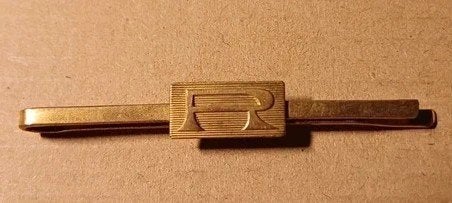 Pince à cravate vintage dorée Boutonex, AUTRE, Uni, Envoi, Porté