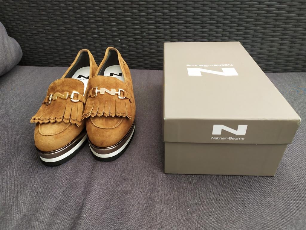 Chaussures Nathan 40 de couleur camel Daim, Enlèvement ou Envoi